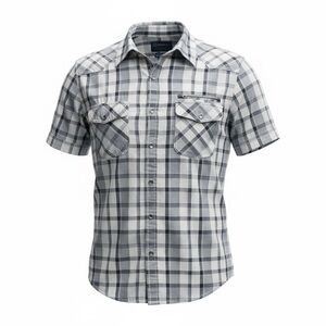 American Rag Plaid Button Down Shirt Size L Short Sleeve Casual